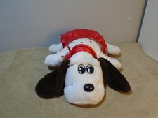 VINTAGE 1985 TONKA BROWN  BEIGE POUND PUPPY IN RED PAJAMAS HTF ML928 