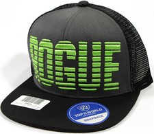 ROGUE Fitness black Flatbill Trucker hat - NEW-Jumbo Embroidery baseball cap-NWT