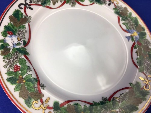 MACY'S Royal Gallery ALL THE DAYS OF CHRISTMAS 8" SALAD PLATES Set of 3 - Picture 7 of 12