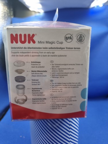 Nuk Mini Magic Cup Red 360 Anti Spill Rand 6+ Monate 160ml Auslaufsicher - Bild 4 von 5
