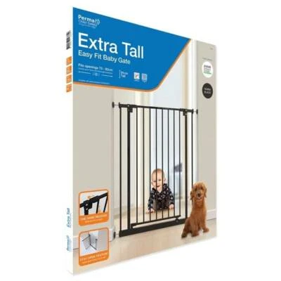 perma child safety 1.8 m warm black retractable gate