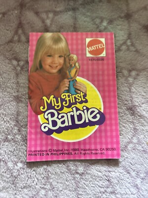 Vintage My First Barbie Doll #1875 Booklet Excellent ~ 1980