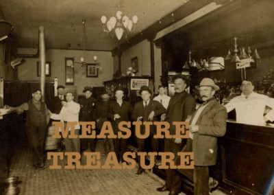 C.1910 SAN JOSE CA BAR INTERIOR, RIDGEMORE WHISKEY SIGN UNION BAR CERT PHOTO F30