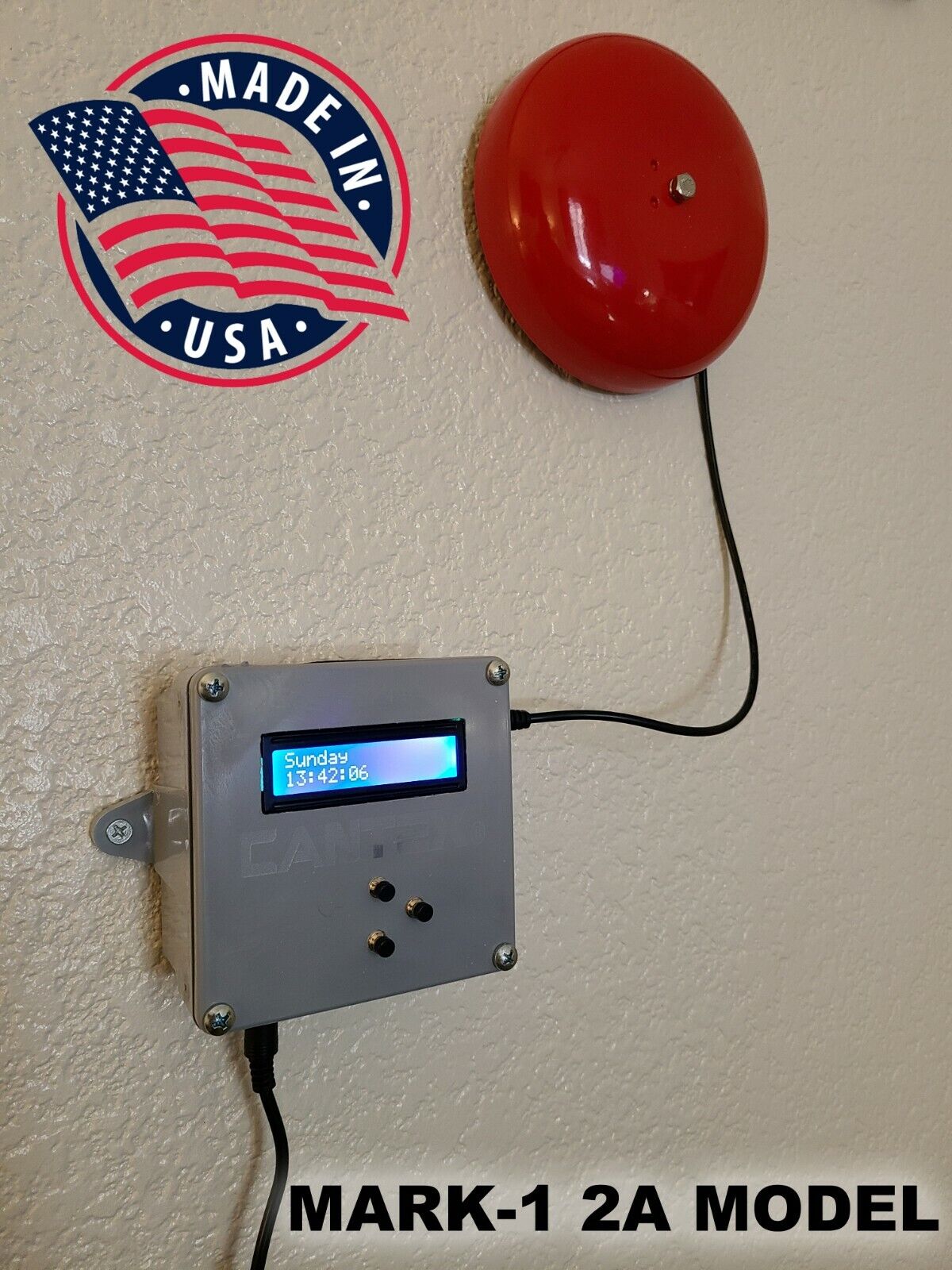 Factory break time alarm bell, notification system for warehouse 18 alarms! loud