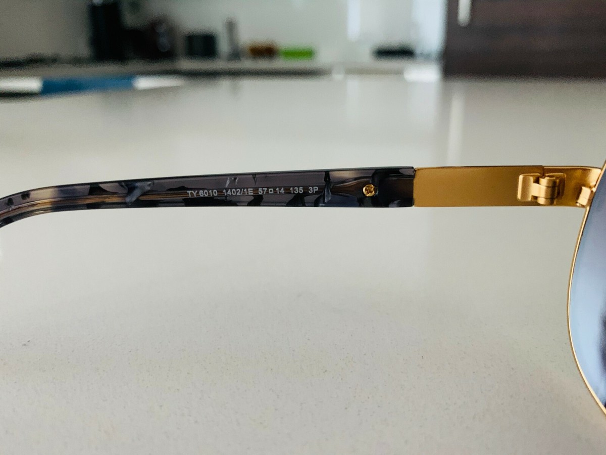 Tory Burch T-Logo Polarized Aviator Sunglasses, 57mm, Gold Brown 0TY6117__334613__P21__noshad__  main image 2