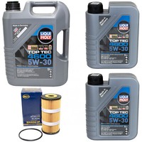 MotoröL Set 4600 5W-30 Liqui Moly 7 Liter + ÖLfilter FüR Mercedes C-Klasse W205