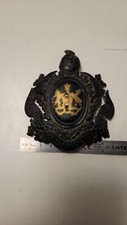 [b] Wappenschild "Feuerwehr Württemberg " für Helm o. Pickelhaube