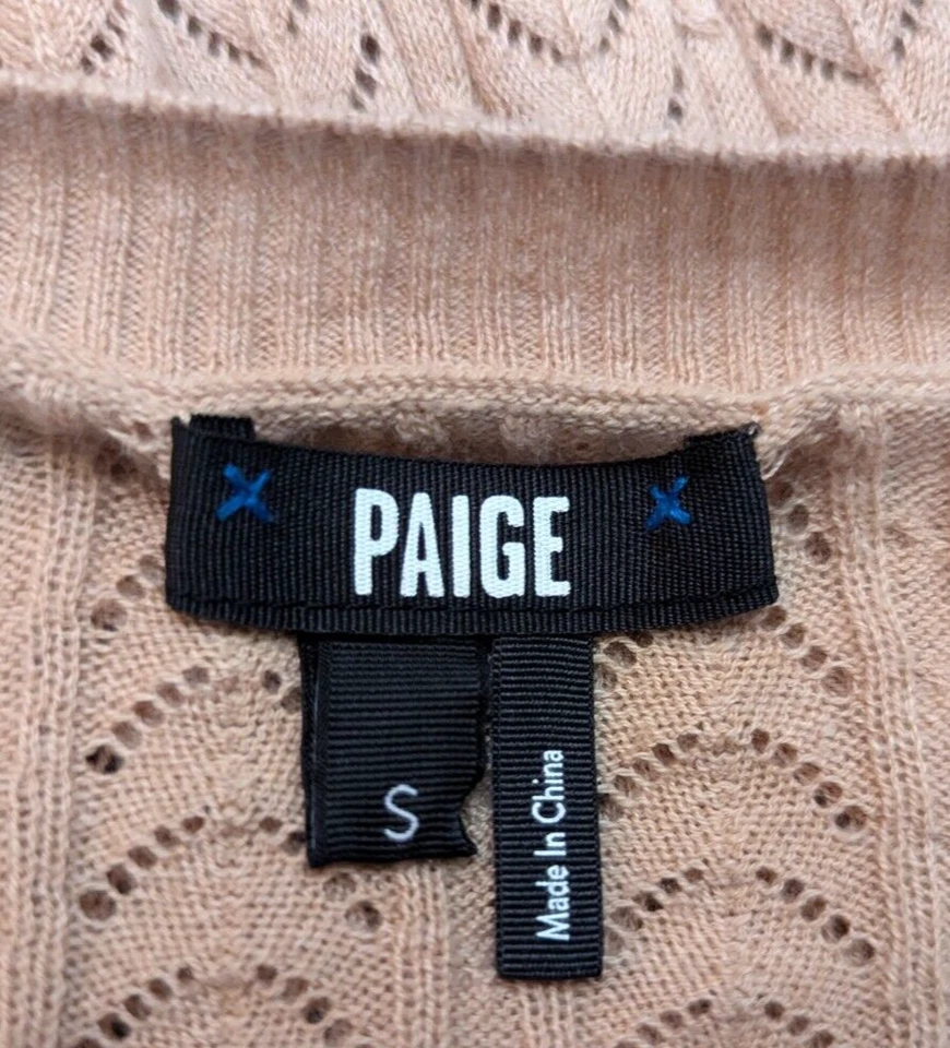 Cárdigan Suéter Paige Talla S Alvida Suave Camel Botones Mangas Largas Acampanadas 3181 Foto 4 de 4