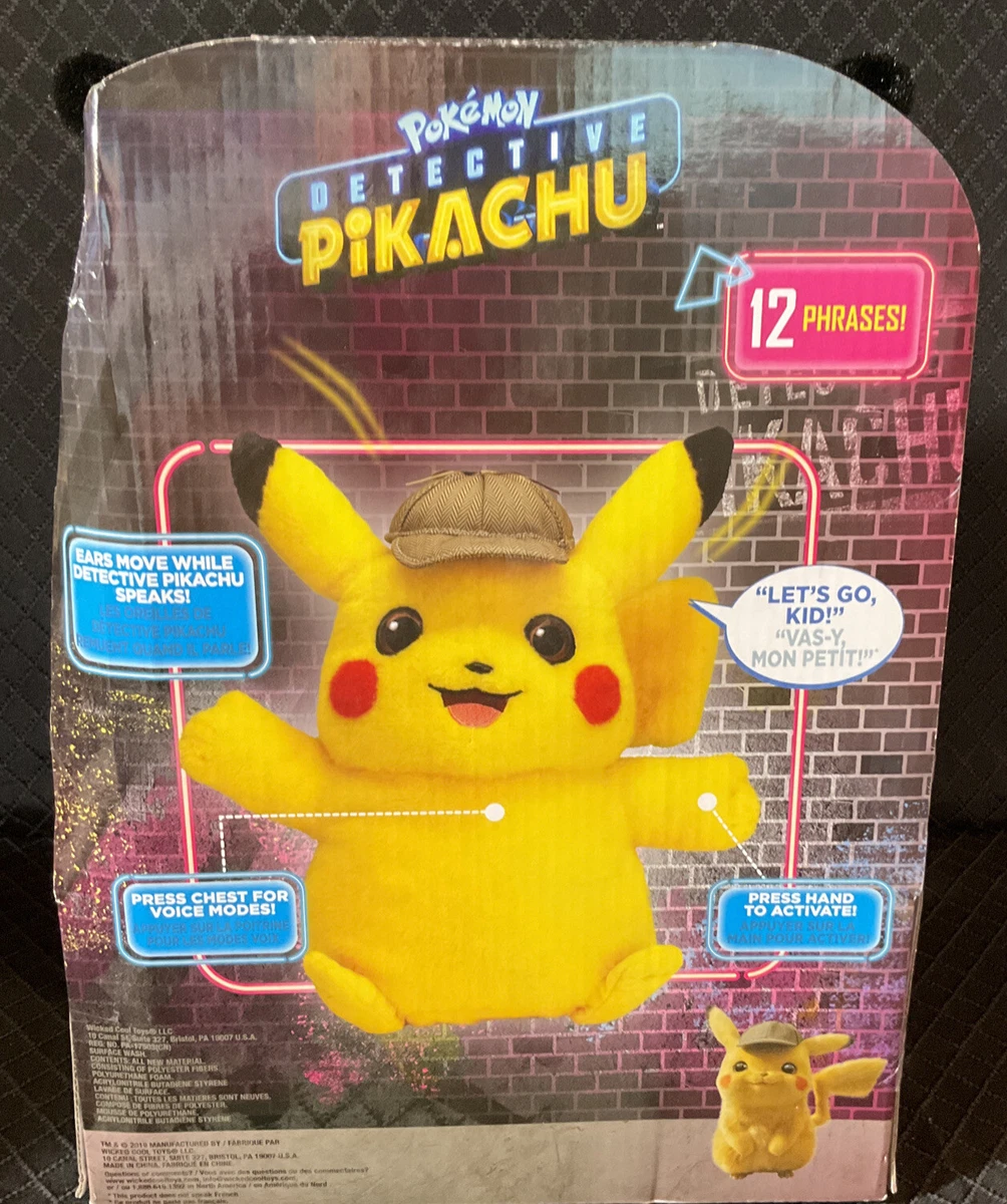 Peluche Kawaii Pikachu Détective