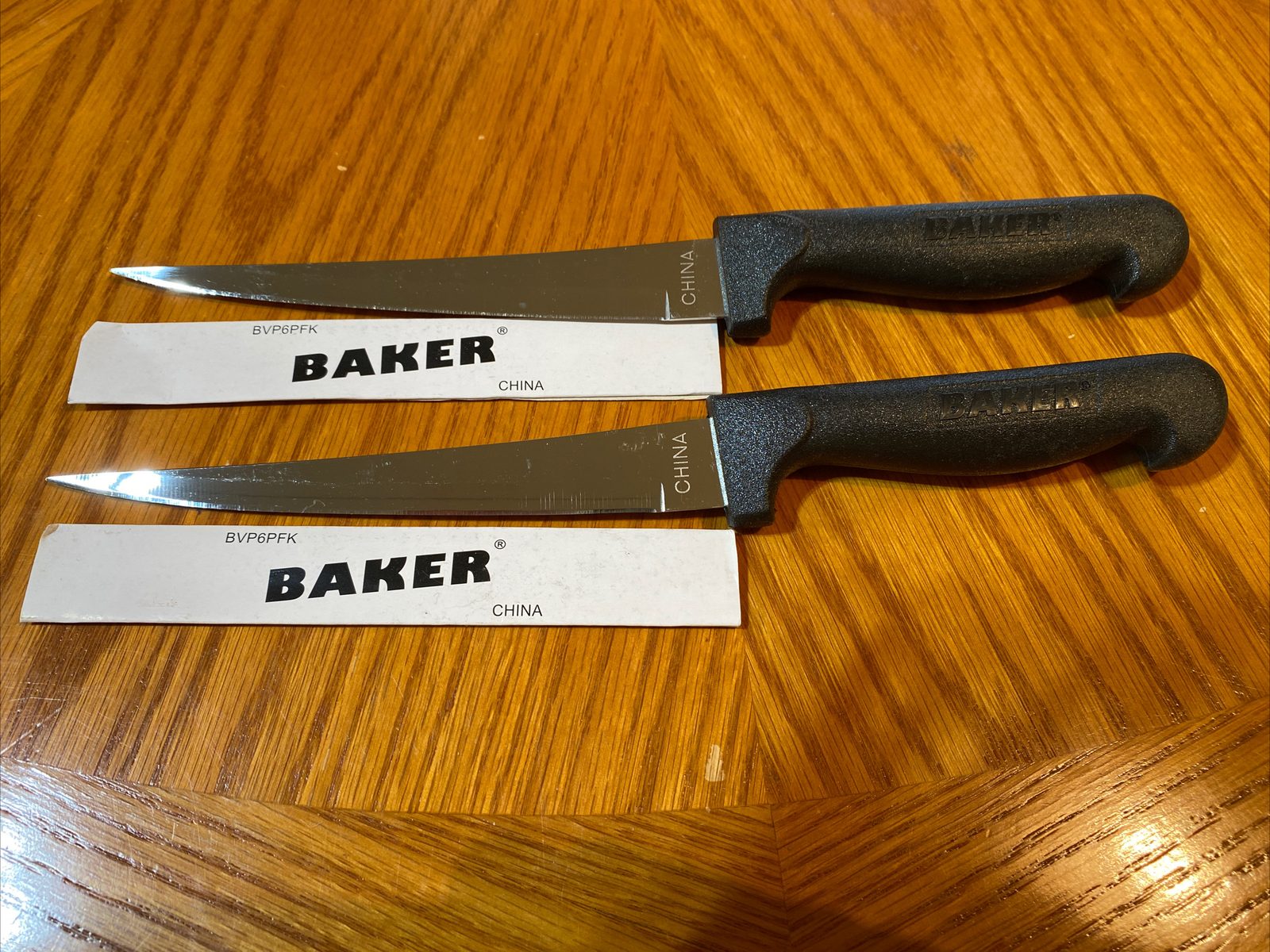 2 Baker Stainless Steel 6” Fish Fillet Knives New From Bulk Display ...