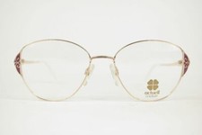 Vintage Actuell Couture Mod. 547 919 54 18 135 Gold White Oval Glasses NOS