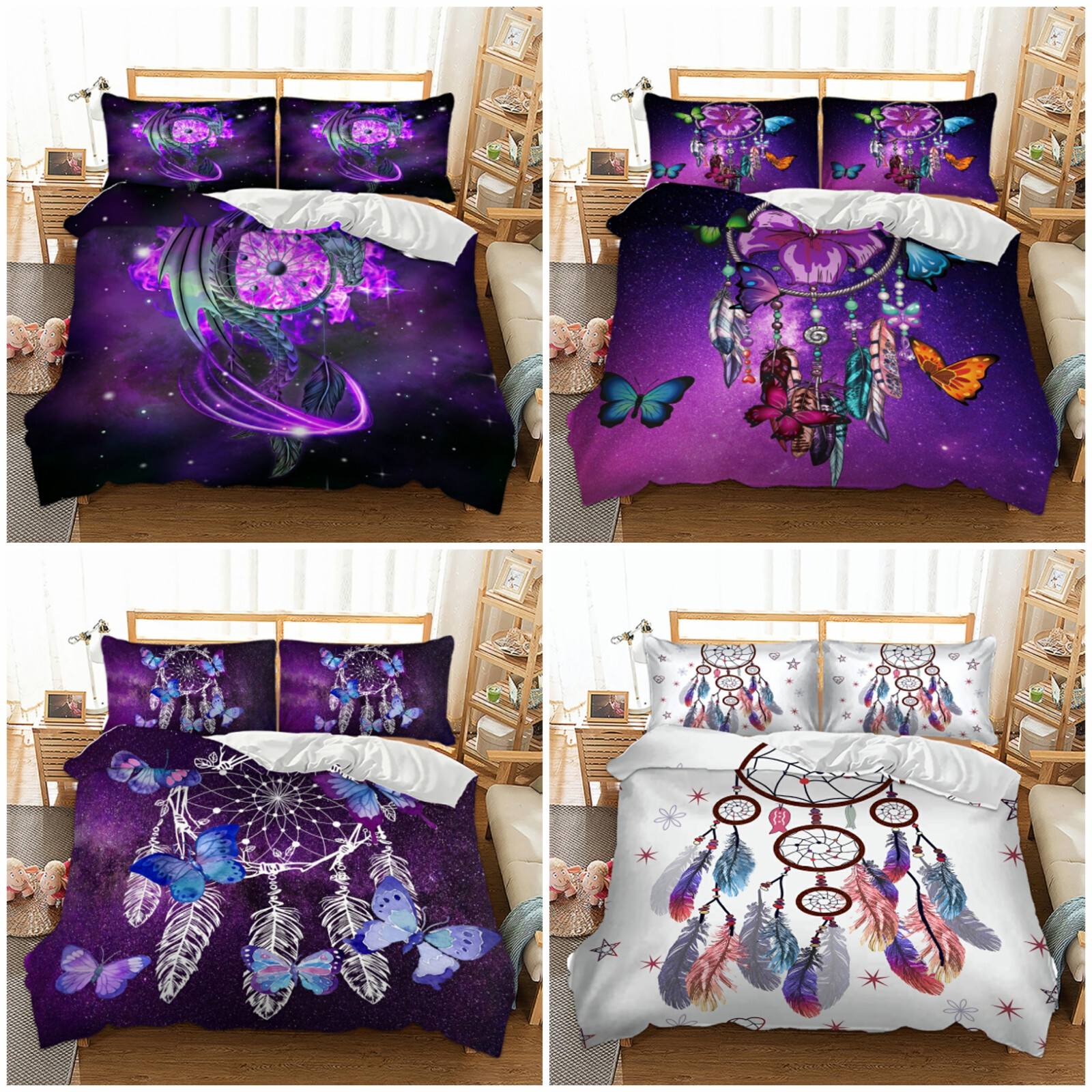 Dreamcatcher Duvet Cover Set Twin Full Queen King Size Bedding Set Pillowcase