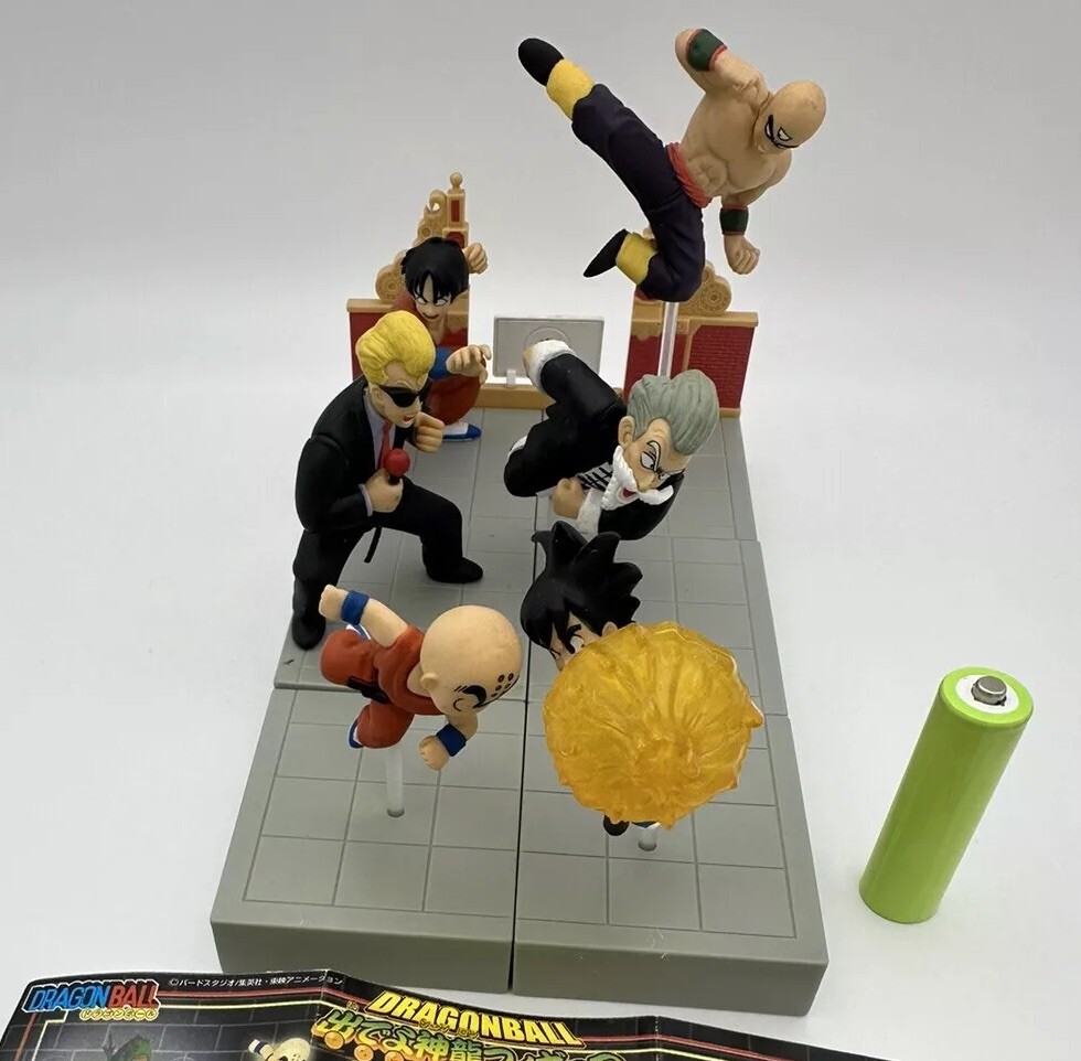 DRAGON BALL HG Tamaño Juego de 6 Figuras Goku Krilin Anunciador Roshi Tenshian Yamch