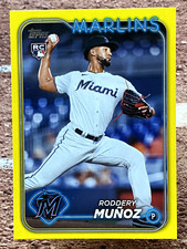 2024 Topps Update Yellow Roddery Munoz #US322 Miami Marlins