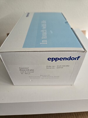 Eppendorf Research Plus 8-channel 30-300uL Adjustable Pipette Pipetor  NIB