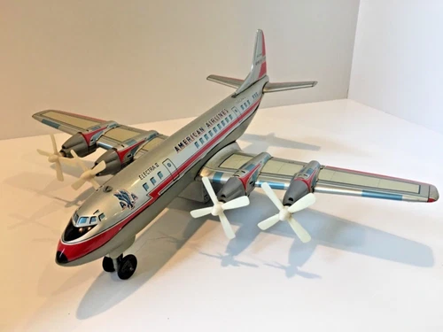 Marx Battery Operated - American Airlines Electra ll Airliner