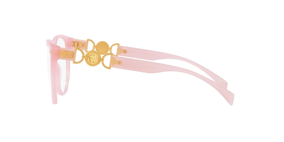 Versace Pink Cat Eye Prescription Glasses VE3334 Versace VE3334 5402 Eyeglasses Women main image 3
