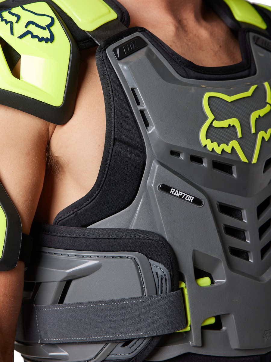 Fox Racing Men's Raptor Vest CE Chest Guard (Dark Shadow Grey