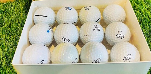 Vice verschiedene Modelle in der Nähe neuwertig recycelte gebrauchte Golfbälle, weiß - 48 Stück - Bild 2 von 4