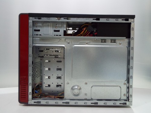 ASUS VENTO MB Chassis Computer Mid Tower Case RED Black + 650W PSU + DVD Drive - Picture 7 of 10