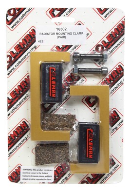 Coleman Racing Products Radiator Mounting Clamp Pair