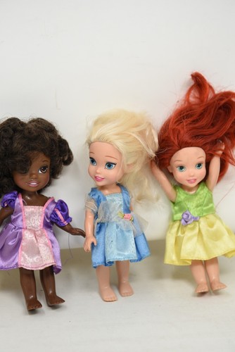 Disney Tollytot Bambino 4 Principesse Biancaneve Cenerentola Tiana Ariel 6" - Foto 6 di 8