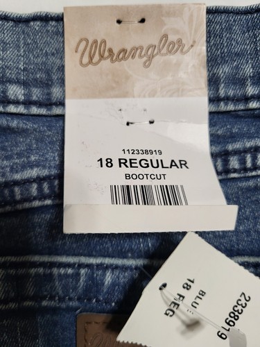 112338919 Wrangler Girls Retro Bootcut Jean - Nealy NEW 18 Regular - Picture 10 of 16