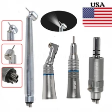 Dental 45° Degree LED Handpiece High/Low Speed Contra Angle Straight Motor 4H Dr