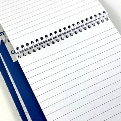 Reporter's Style Shorthand Notebook - 8" X 5", 160 Pages, Spiral Bound (White)