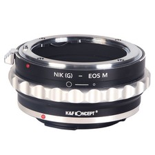 K F Concept Lens Adapter for Nikon G Mount Lens to Canon EOS M Mount Camera Body