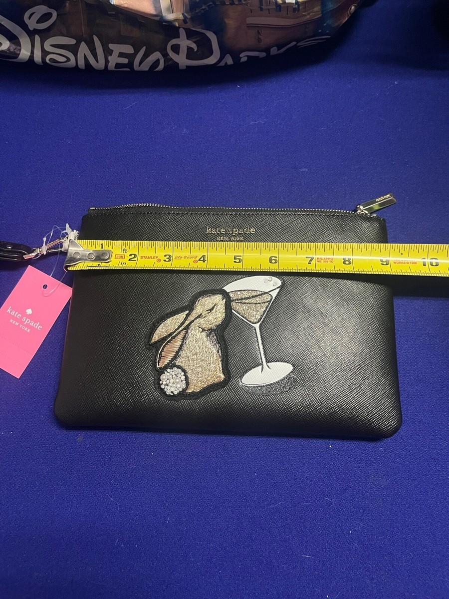 Kate Spade Bun Bun Bunny Pouch Wristlet K5652 NWT Bunny With