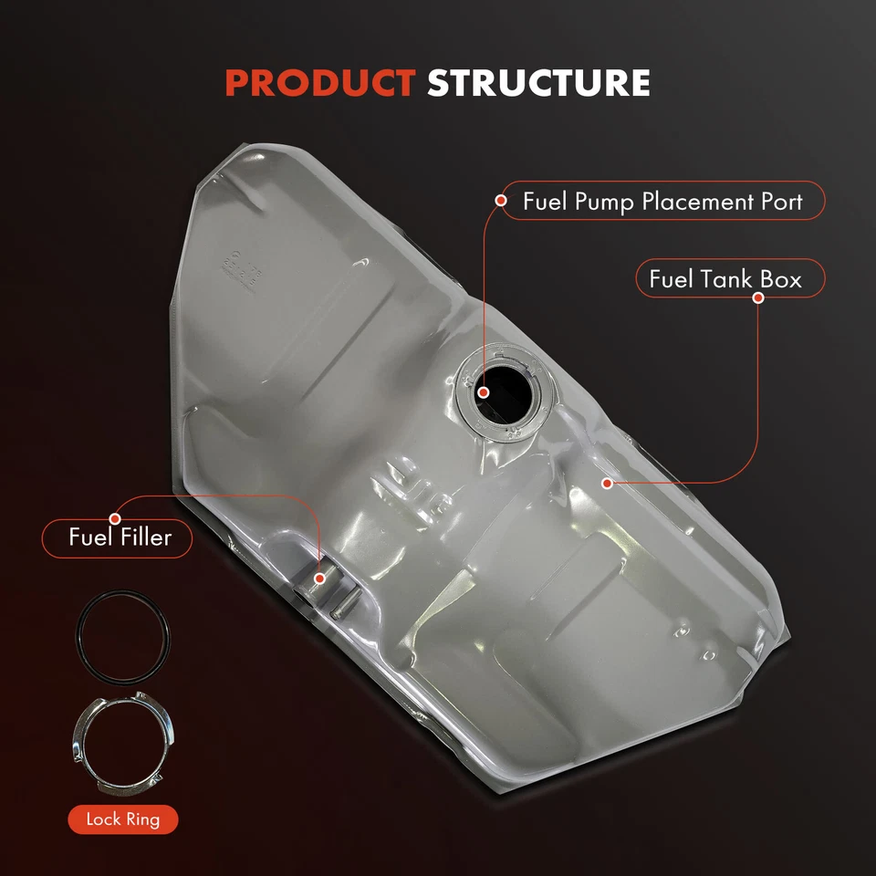 Tanque de combustible de 14 galones para Chevrolet Cavalier Oldsmobile Calais Pontiac Cadillac Foto 2 de 4