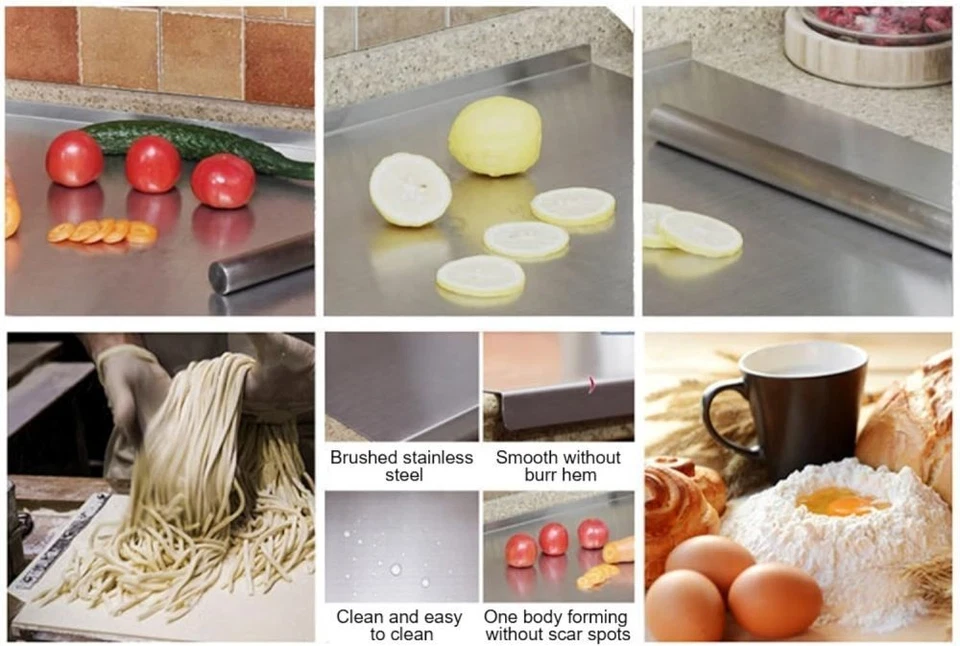 1xWorktop Cutting Board Steel Chopping Non Slip Boards Pastry for Meat Bake Sink - Image 4 of 4