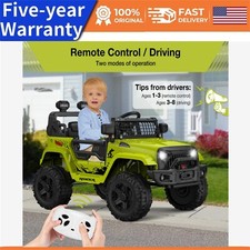 Kids Ride On Truck 12V Electric Vehicles Spring Suspension Remote Control LED