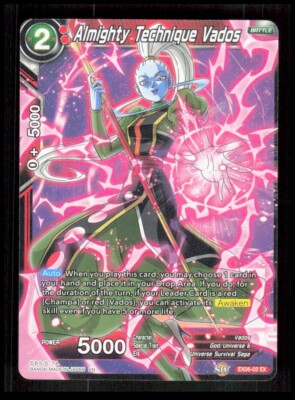 Dragon Ball Super - Almighty Technique Vados - EX06-03 Battle Card CB-1-3-F-11