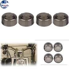 Turn Signal Lens Cover Light Smoke for Harley Sportster XL 883 Softail FXST Dyna