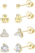 Aretes pendientes de mujer oro 14k regalos para mujer mi novia joyeria joyas HOT