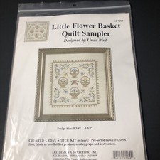 New Kit THE DESIGN CONNECTION'S LITTLE FLOWER BASKET QUILT SAMPLER LINDA BIRD