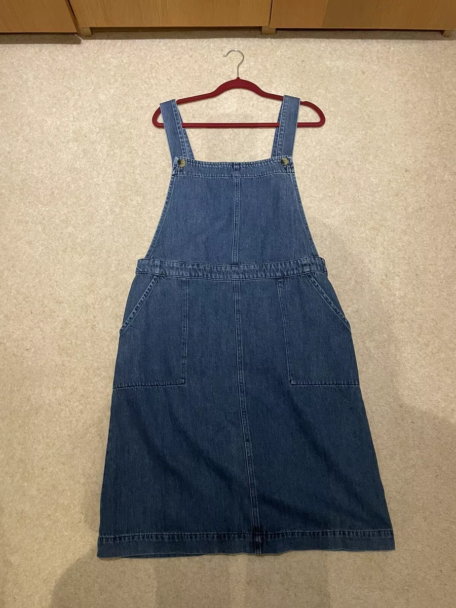 seasalt cornwall denim pinafore dress size uk16 eBay