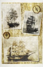 Rice Paper for Decoupage Decopatch Scrapbook Craft Old ships
