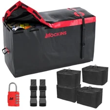 Mockins 15 Cu.Ft. Hitch Cargo Bag - 48x18x31" | Hitch Bag + 4 Packing Cubes
