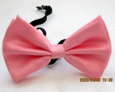 Unisex Adult Kid's Tuxedo Light Pink Adjustable Elastic Strap Bow Tie Bowtie-New