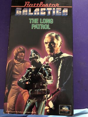 Battlestar Galactica The Long Patrol VHS Movie Loren Greene Used