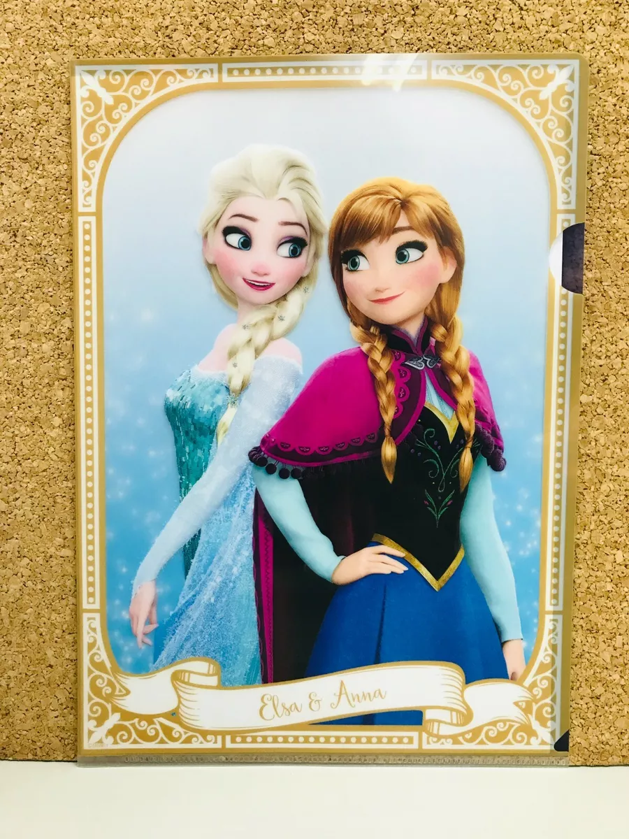 Disney Princess Frozen Anna Elsa A4Clear File Folder Japan Tokyo Limited  New