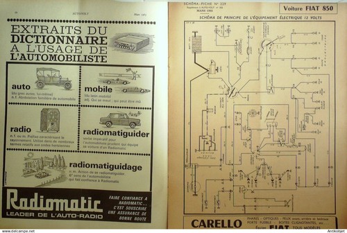Autovolt 1965 # 352 Fiat 850 Renault R16 Mercuise Renault - Bild 3 von 5