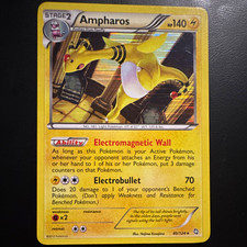Pokemon TCG Ampharos 40/124 Dragons Exalted Holo Rare Stage 2 140 HP EN 2012