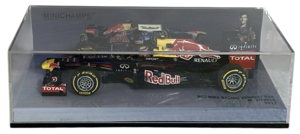 Minichamps 1/43 Red Bull Racing Renault Rb8 M. Webber 2012 410120002 Foto 4 de 4