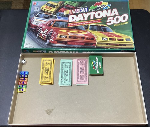 Vintage NASCAR Daytona 500 Race Game 1990 Milton Issue Please Read - Picture 6 of 10