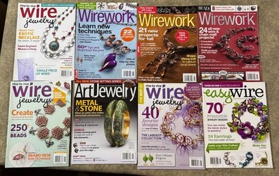 WIRE JEWELRY magazine wirework easy wire art craft patterns plans projects lot 8