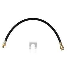 Premium 18-Inch Rubber Brake Hose - Flexible Brake Line, 3/8"-24 18 Inch